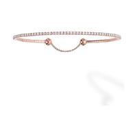 Messika 18ct Rose Gold Skinny 0.88ct Diamond Bracelet