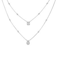 Messika 18ct White Gold My Twin 2 Row Necklace