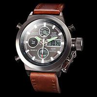 Men\'s Multifunctional Analog Digital Wrist Watches Luxury Calendar 50M Waterproof Military Sports Watches Fashion Wrist Watch Cool Watch Unique Watch