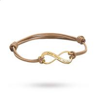 Message by Merci Maman Love never ends Gold Plated Bracelet