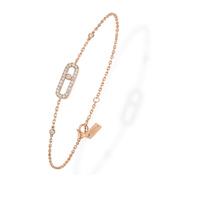 messika 18ct rose gold move classique uno pave bracelet