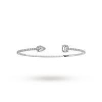 messika 18ct white gold my twin skinny medium bracelet