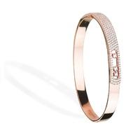 Messika 18ct Rose Gold Move Joaillerie 1.20ct Pave Bangle