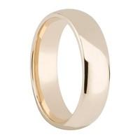 Men\'s 9ct gold 6mm superior court wedding ring