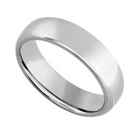 Men\'s titanium 6mm D-shaped ring