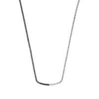 Men\'s Emporio Armani Architecture two colour stainless steel necklace