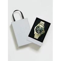 mens gold look metal link watch gold