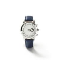 mens blue navy leather watch blue