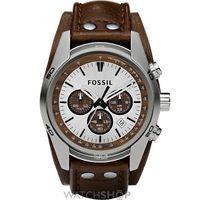 Mens Fossil Coachman Chronograph Cuff Watch CH2565