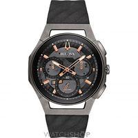 mens bulova progressive curv titanium chronograph watch 98a162