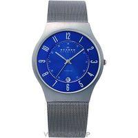 mens skagen grenen titanium watch 233xlttn