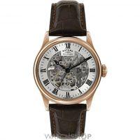 mens rotary vintage mecanique skeleton automatic watch gs0294201