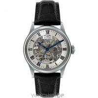 mens rotary vintage mecanique skeleton automatic watch gs0294006