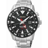 Mens Seiko Sportura GMT Kinetic Watch SUN015P1