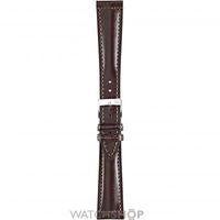 Mens Morellato Stainless Steel Donatello Dark Brown Genuine Calfskin Leather Strap 18mm A01U0895403032CR18