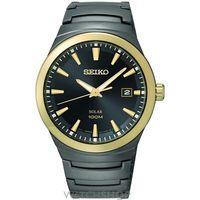 mens seiko solar powered watch sne252p1