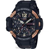 mens casio g shock aviator master of g vintage black and alarm chronog ...