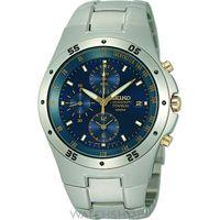 Mens Seiko Titanium Chronograph Watch SND449P1