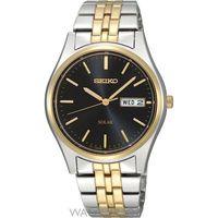 mens seiko solar powered watch sne034p1