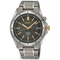 Mens Seiko Titanium Kinetic Watch SKA495P1