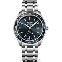 Mens Rotary Swiss Made Legacy Quartz GMT Watch GB90172/05