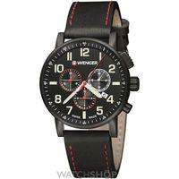 mens wenger attitude chrono pvd chronograph watch 010343104