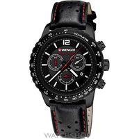 mens wenger roadster black night chrono chronograph watch 010853108