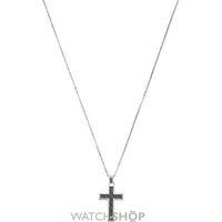 Mens Emporio Armani Stainless Steel Cross Necklace EGS1705040