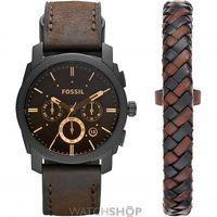 Mens Fossil Machine Gift Set Chronograph Watch FS5251SET