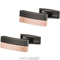 mens emporio armani pvd rose plating composition cufflinks egs2127221