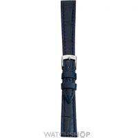 Mens Morellato Stainless Steel Bolle Alligator Grain Dark Blue Calf Leather Strap A01X2269480061CR18