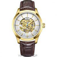 mens rotary mecanique skeleton automatic watch gs0503503