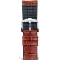 Mens Hirsch Stainless Steel Paul 120mm/80mm Leather/Caoutchouc Strap Size 22mm 0925028070-2-22