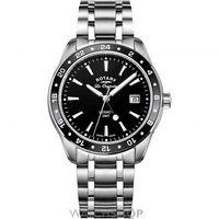 Mens Rotary Swiss Made Legacy Quartz GMT Watch GB90172/04