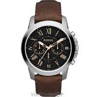 mens fossil grant chronograph watch fs4813