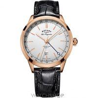 Mens Rotary Swiss Made Tradition Quartz GMT Watch GS90183/02