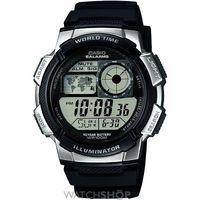Mens Casio World Time Alarm Chronograph Watch AE-1000W-1A2VEF