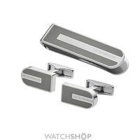 Mens Emporio Armani Stainless Steel Cufflinks Gift Set EGS2258040