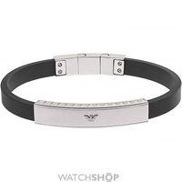 mens emporio armani stainless steel studs bracelet egs1882040