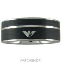 mens emporio armani stainless steel size u ring egs2032040512