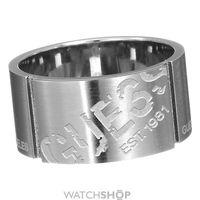 Mens Guess Stainless Steel Logo Ring Size V UMR11108-64