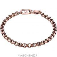 Mens Guess Rose Gold Plated Bracelet UMB82016