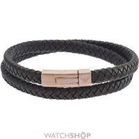 mens emporio armani pvd rose plating signature bracelet egs2175221