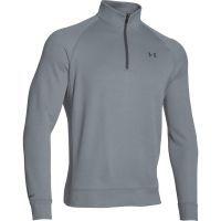 mens storm fleece zip golf sweater steel grey