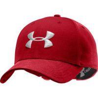 Mens Washed Curved Cap Red (1242626-600)