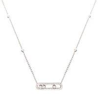 Messika Move Uno 0.35ct Diamond And White Gold Necklace