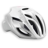 met rivale road helmet whitesilver l 59 62cm