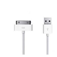 mfi certified 30 pin to usb cable charging sync data flat white cable  ...