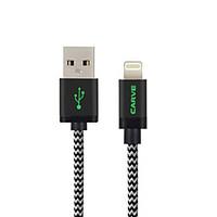 MFI Certified Carve Lightning Cable 4ft (1.2M) 8 pin to USB SYNC Nylon Cable for Apple iPhone 7 6s Plus iPad