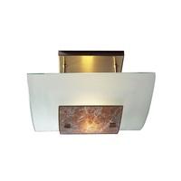 MG74 Savoy Square Light Marble Semi Flush Fitting